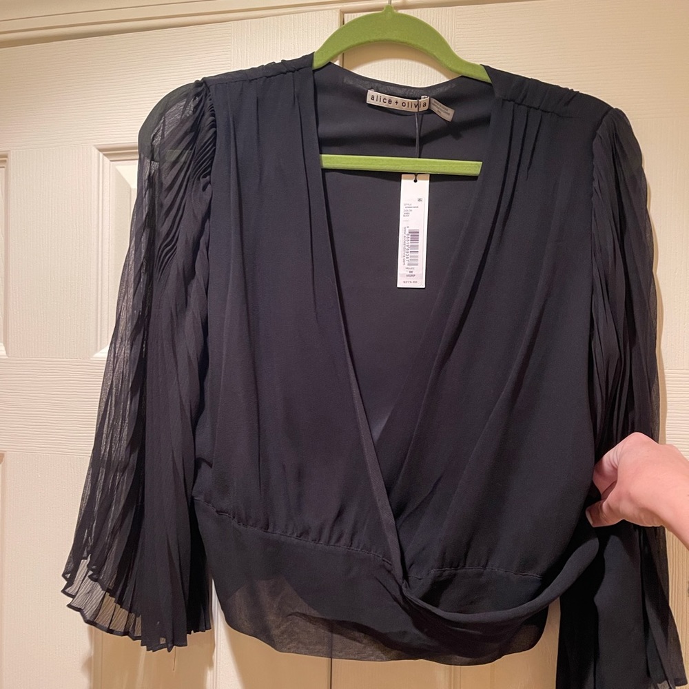 NWT Alice and Olivia wrap top.